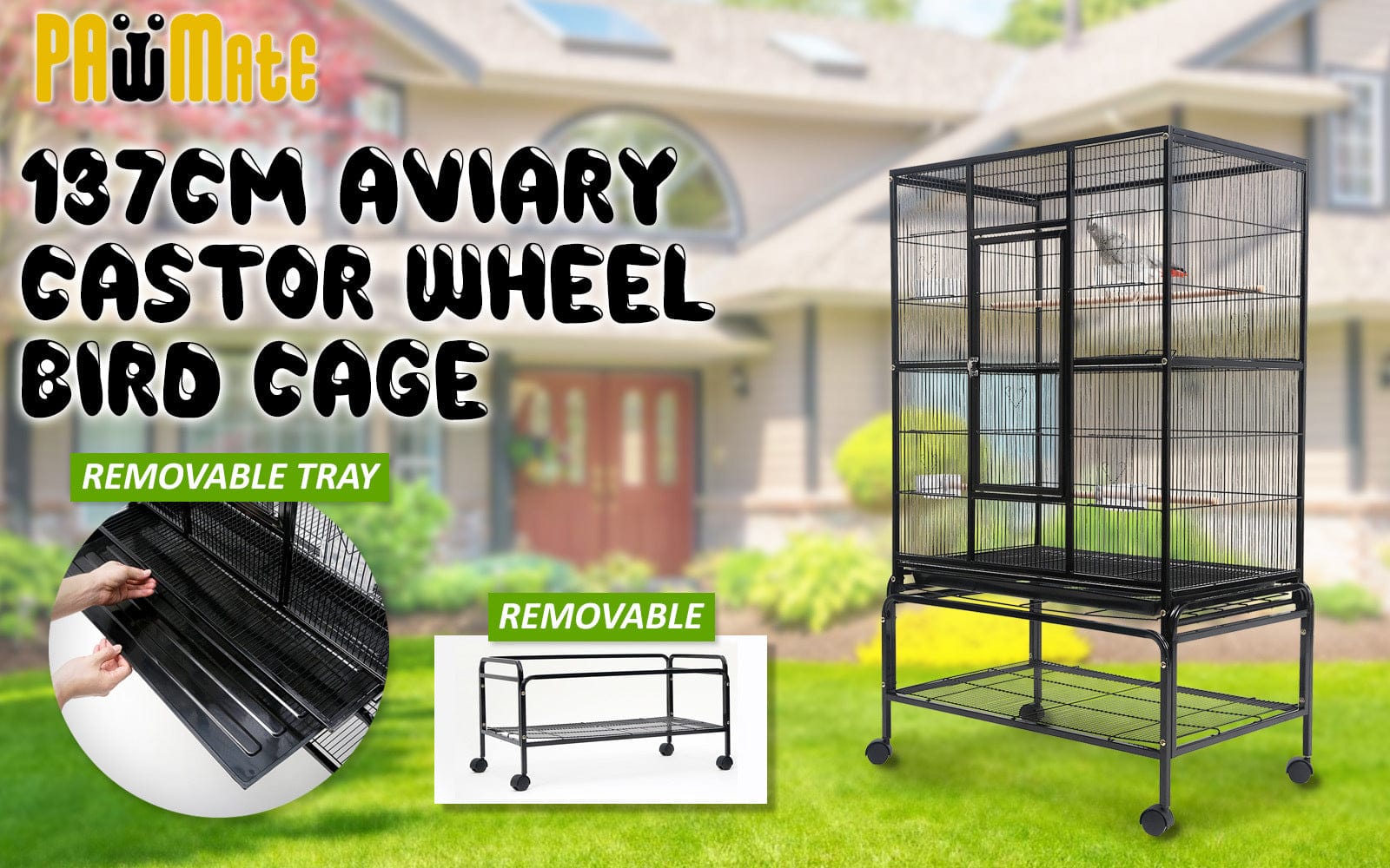 Bird Cage Parrot Aviary MELODY 137cm | 137Cm - photo 14
