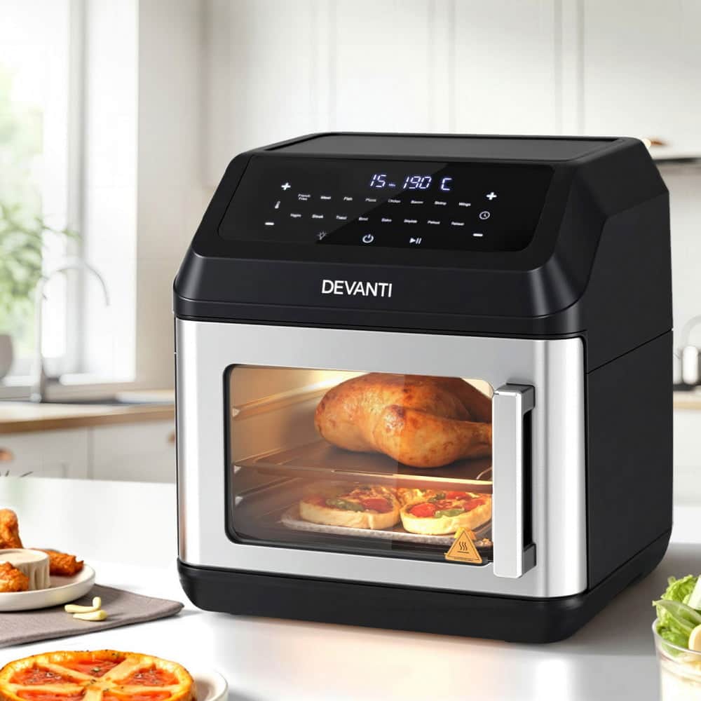 13L digital air fryer oven with LCD display for oil free fast cooking