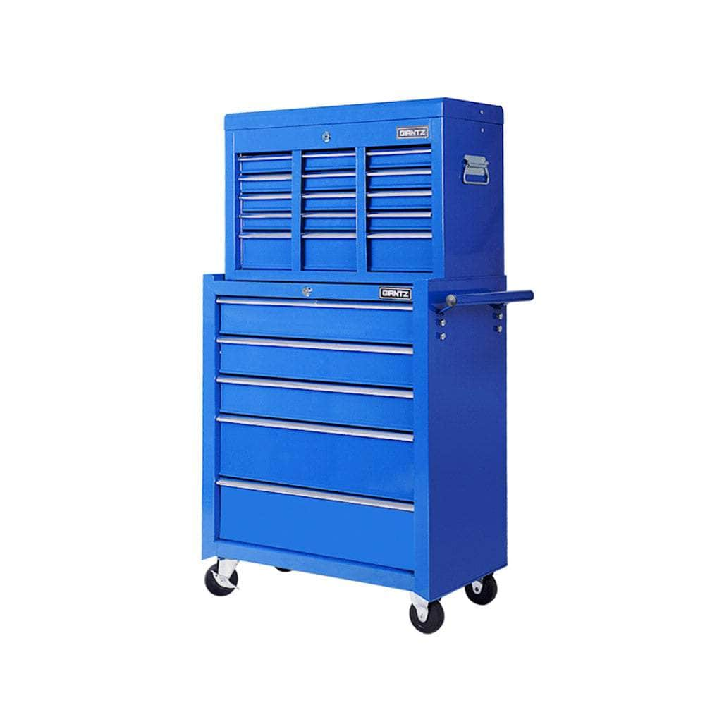 14 Drawers Toolbox Chest Cabinet Mechanic Trolley Garage Tool Storage Box