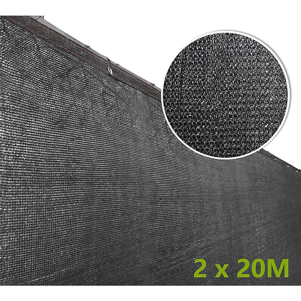 15m x 2m Fence Windscreen Privacy Screen Shade Cover Coffee Fabric Mesh Garden