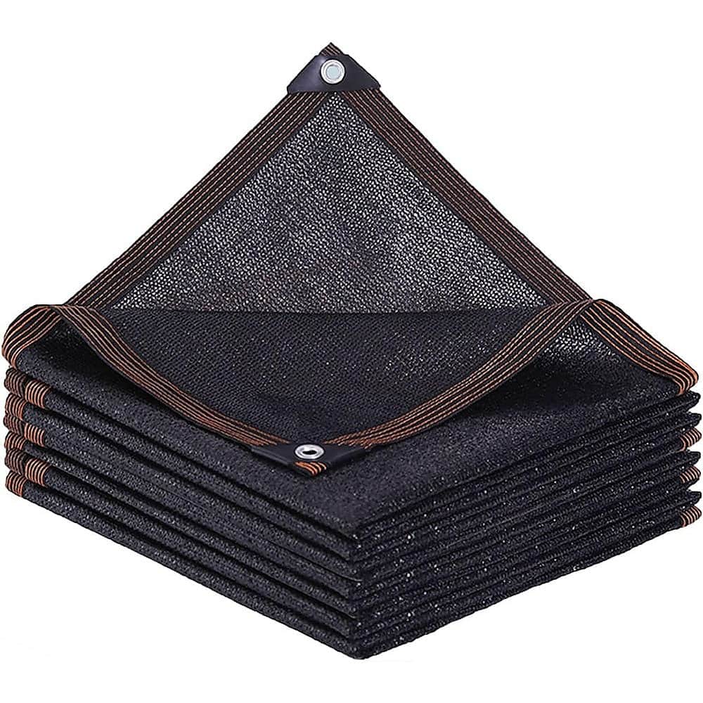 15m x 2m Fence Windscreen Privacy Screen Shade Cover Coffee Fabric Mesh Garden