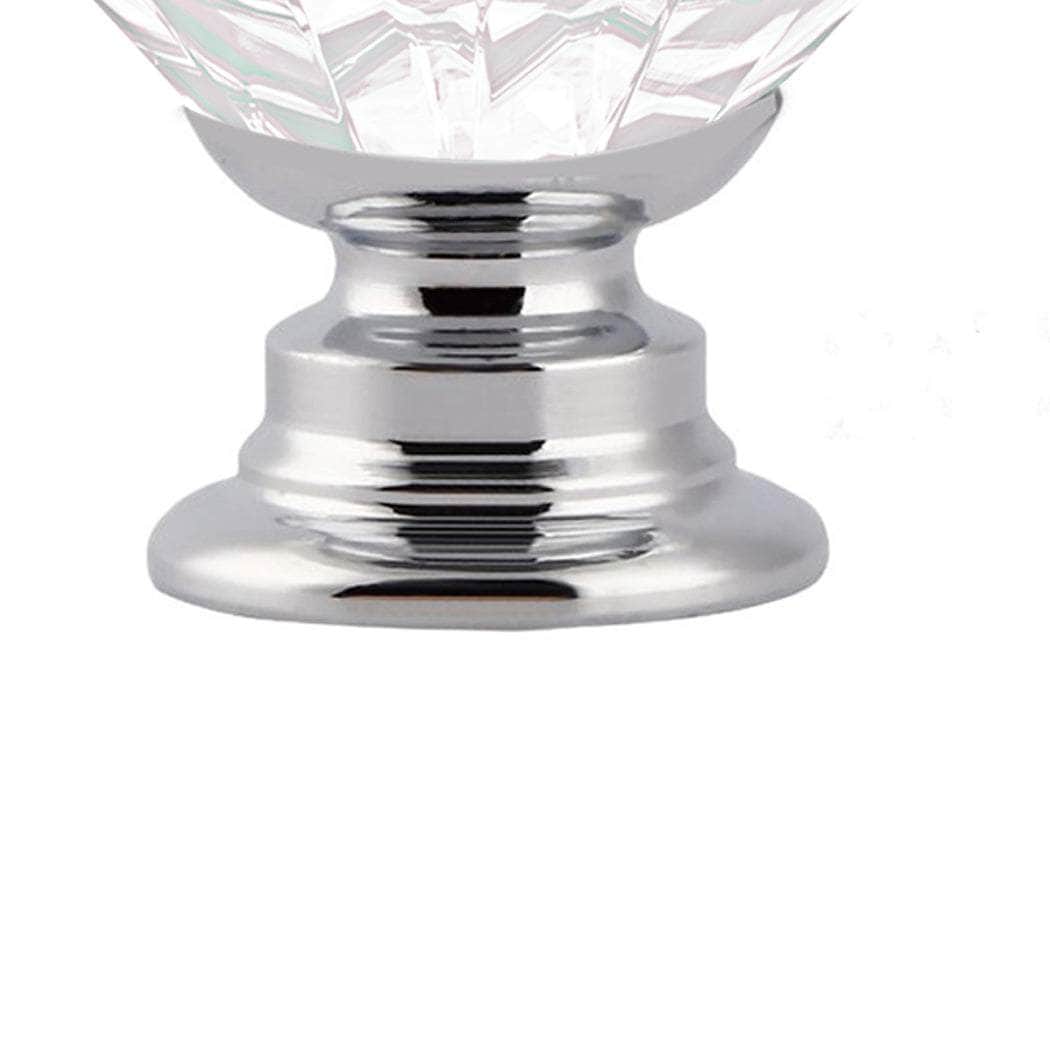16 Pcs Clear Crystal Knobs Diamond 40mm