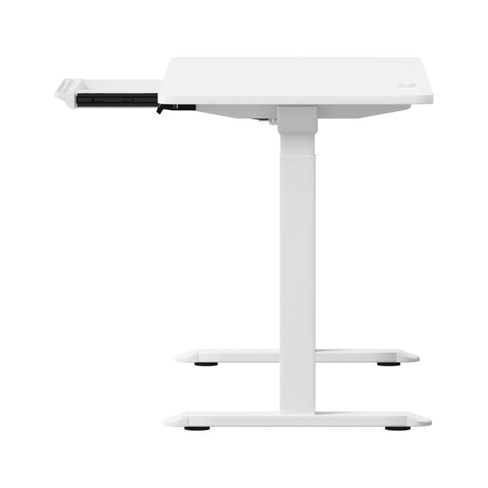 160cm Electric Standing Desk w/ Drawer Adjustable Oak White & Black