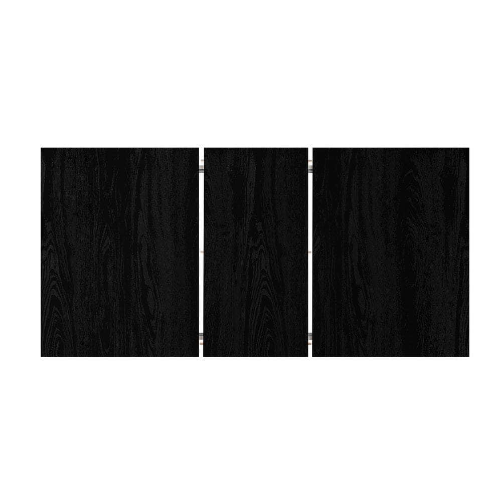 160cm Extendable Dining Table with 4x/6x Hans Wegner Dining Chairs Black