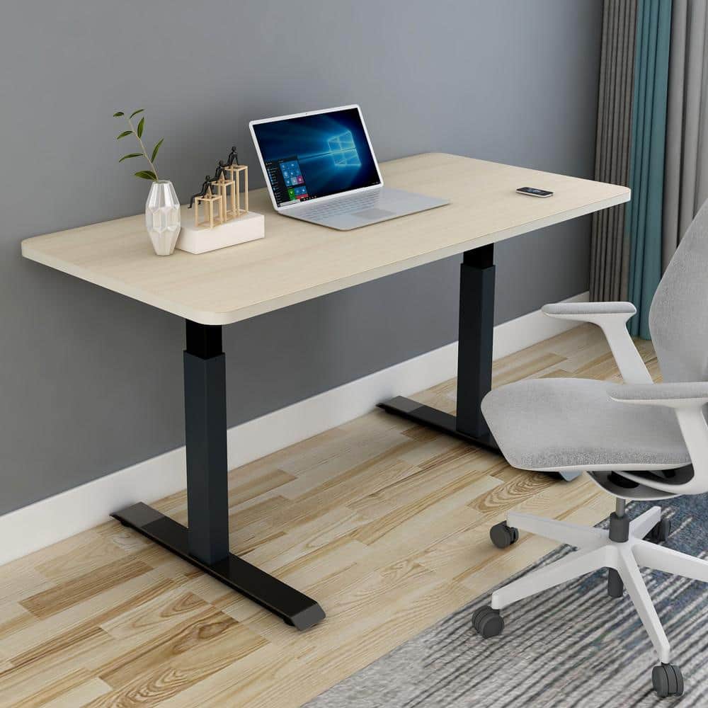 160Cm Standing Desk Height Adjustable Sit Stand Motorised White Dual