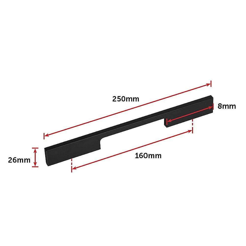 160Mm Black Kitchen Cabinet Handles