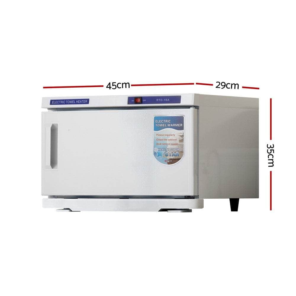 16L/23L/32L Towel Warmer UV Sterilizer Heater Cabinet Beauty Salon White
