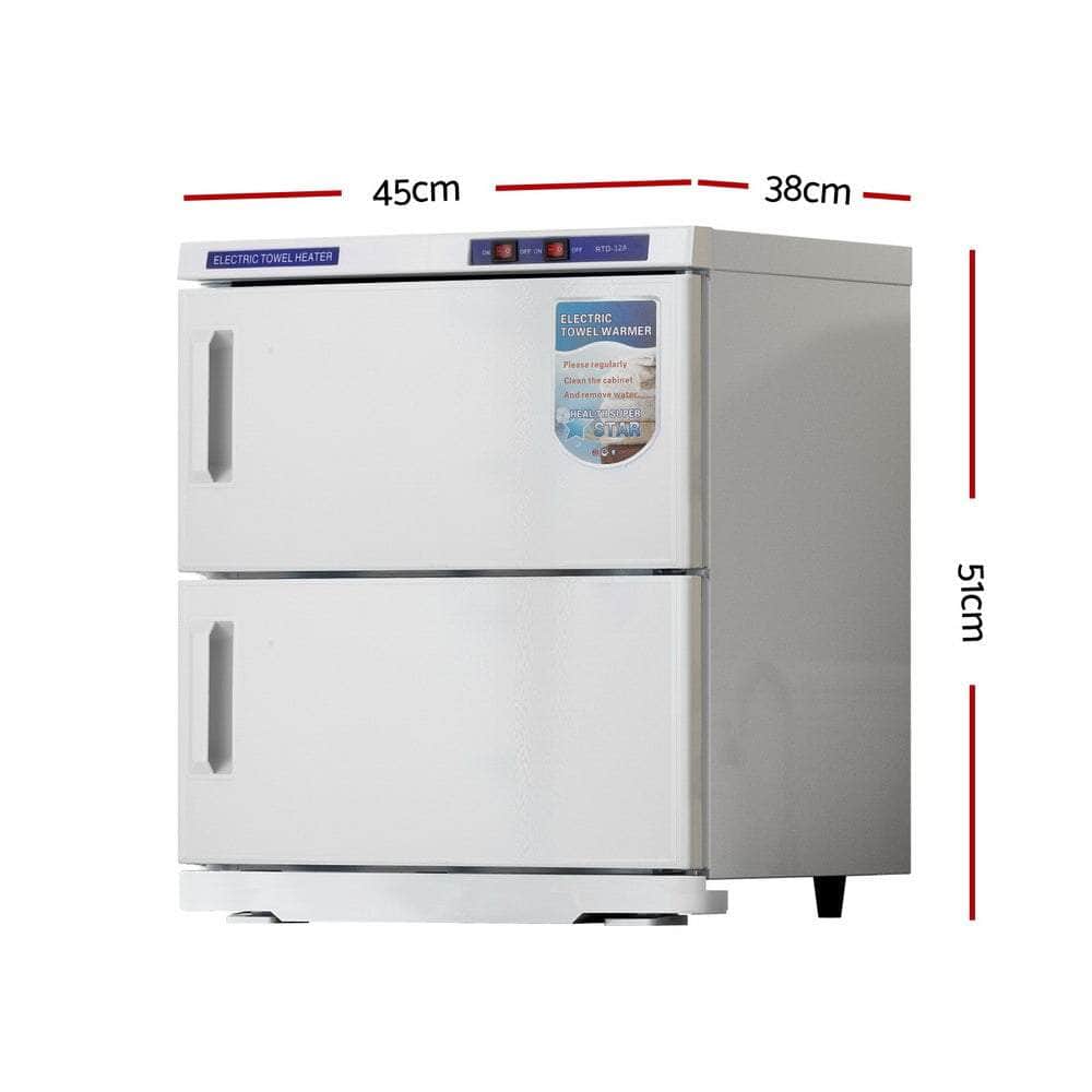 16L/23L/32L Towel Warmer UV Sterilizer Heater Cabinet Beauty Salon White