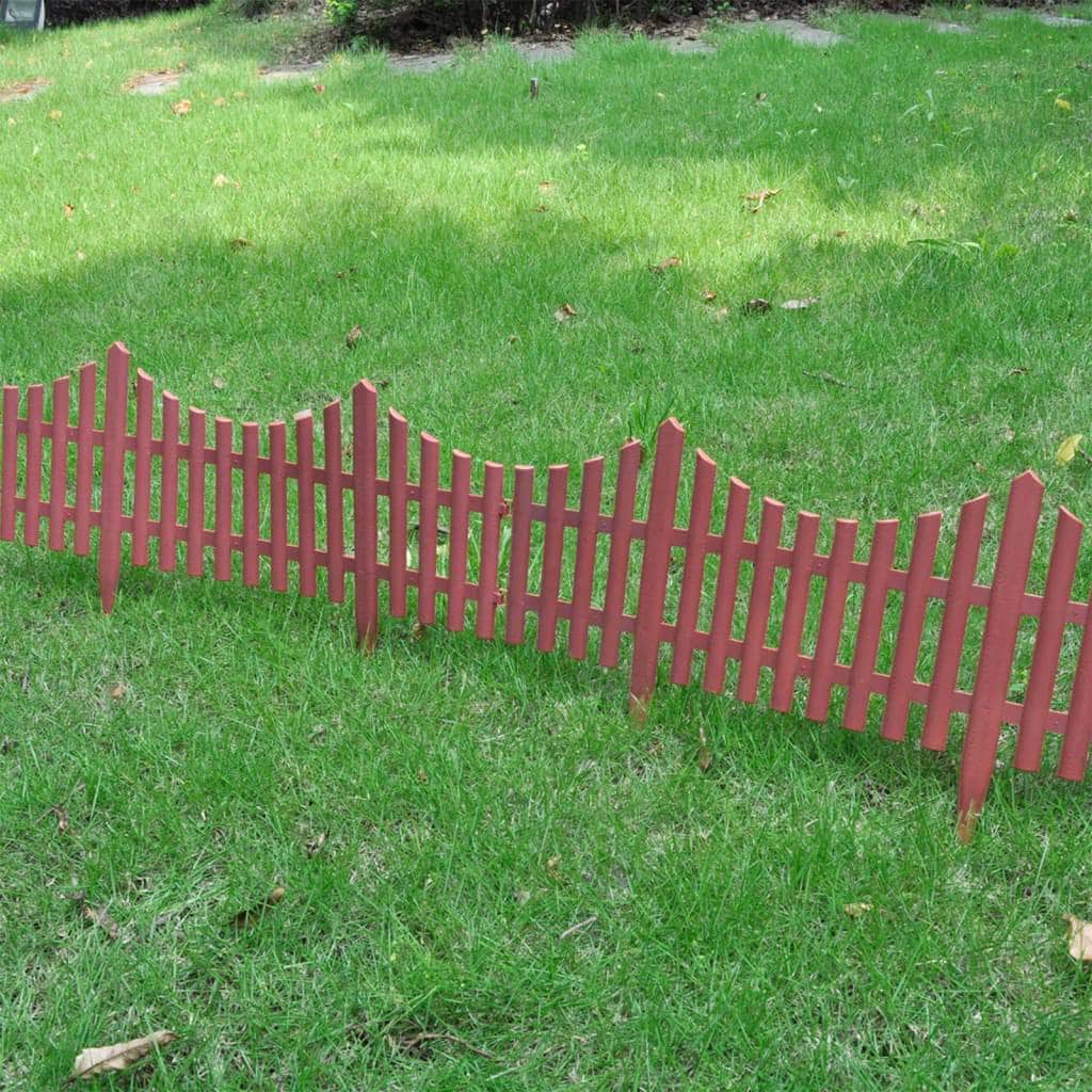 17 pcs Lawn Dividers 10 m Brown - Simple deals