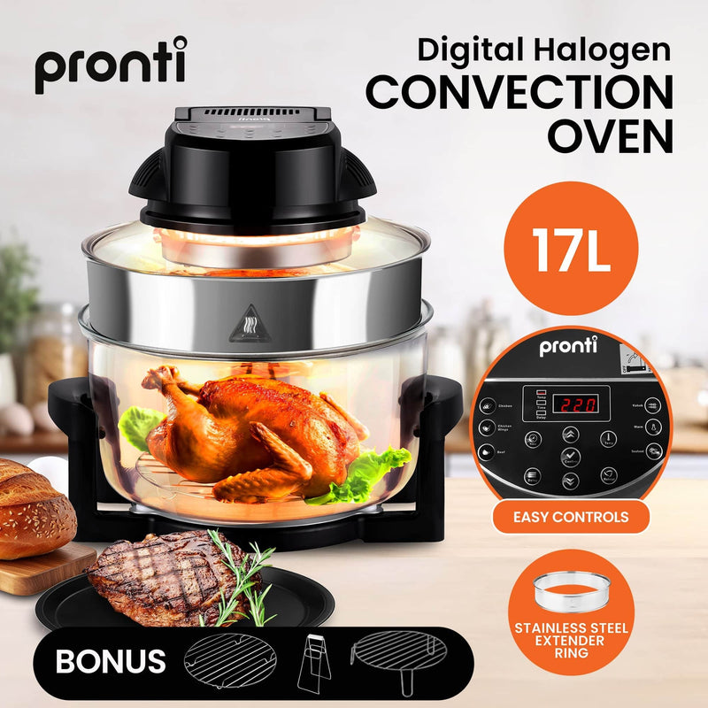 17L Digital Family Turbo Convection Oven Broiler