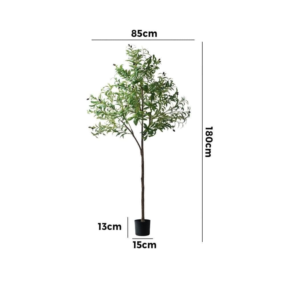 180cm Artificial Olive Tree Lifelike Potted Plant Indoor Outdoor Home Decor