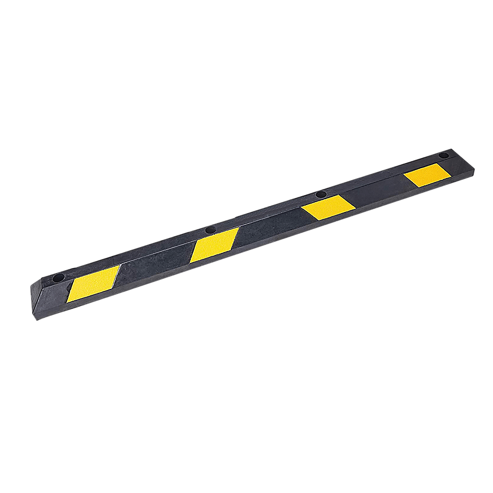 180Cm Heavy Duty Rubber Curb Parking Guide With Reflective Yellow