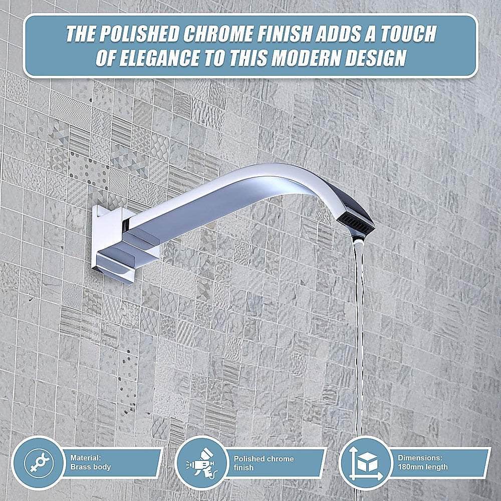 180Mm Bath Spout Polished Chrome Finish
