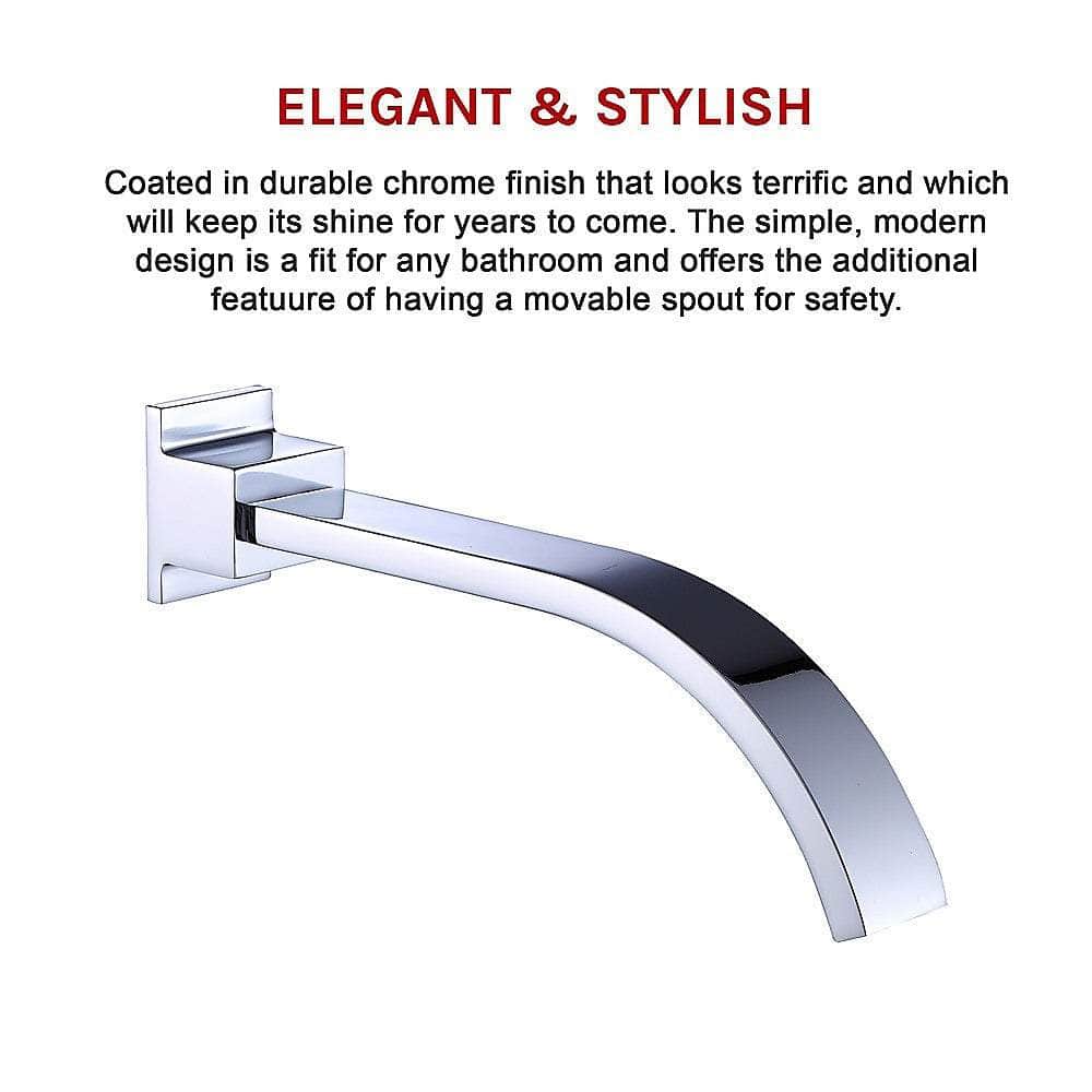 180Mm Bath Spout Polished Chrome Finish