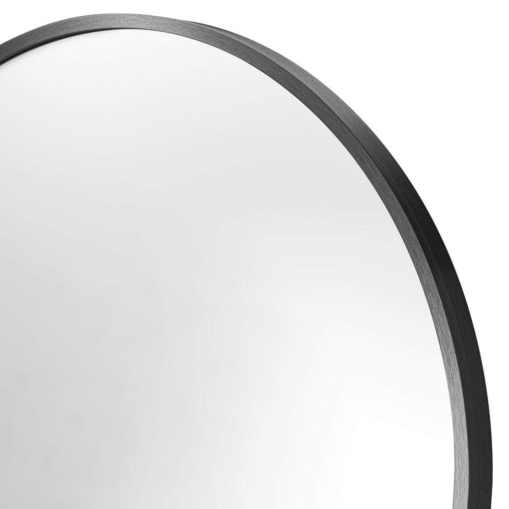 180x70cm Full Length Mirror Arched Floor Mirrors Black/Gold