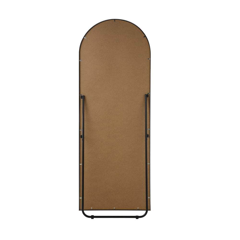 180x70cm Full Length Mirror Arched Floor Mirrors Black/Gold