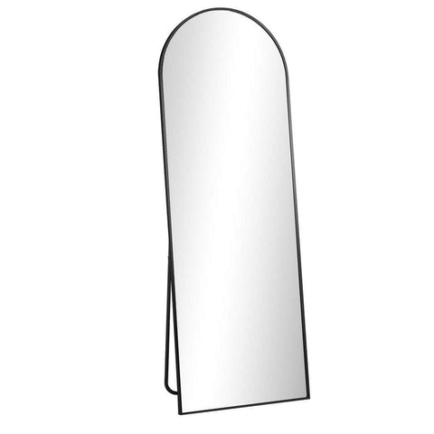 180x70cm Full Length Mirror Arched Floor Mirrors Black/Gold