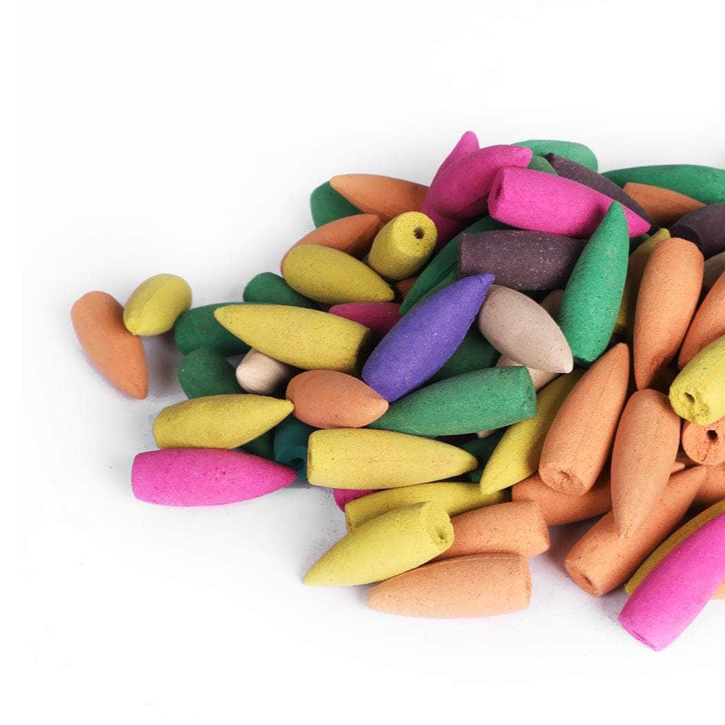 188x Incense Cones Colorful for Backflow