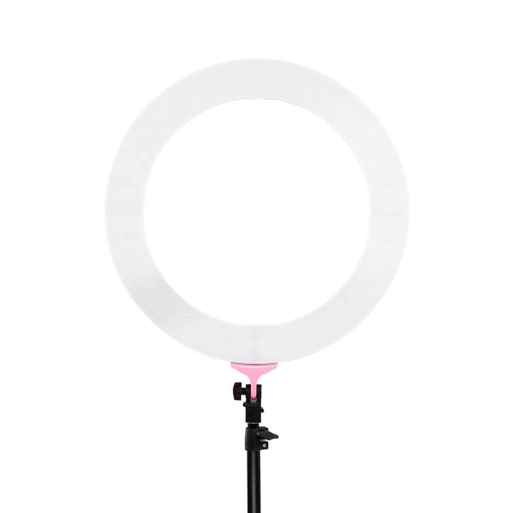 19" LED Ring Light 6500K 5800LM Dimmable Diva With Stand Make Up Studio Video