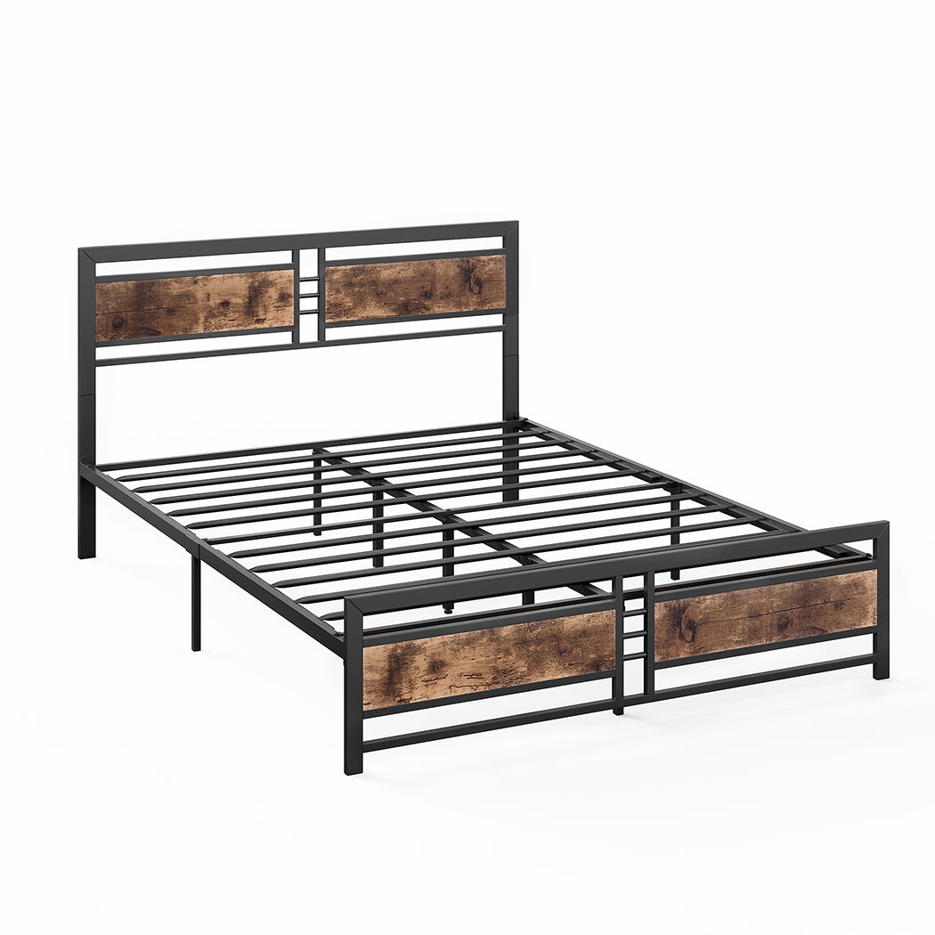SC11+SC12 id - Queen Metal Bed Frame With Sturdy Support