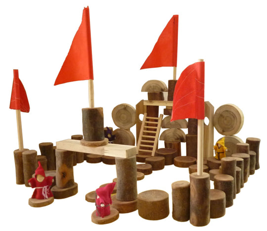 Tree Castle Blocks 75 Piece - Building Toys