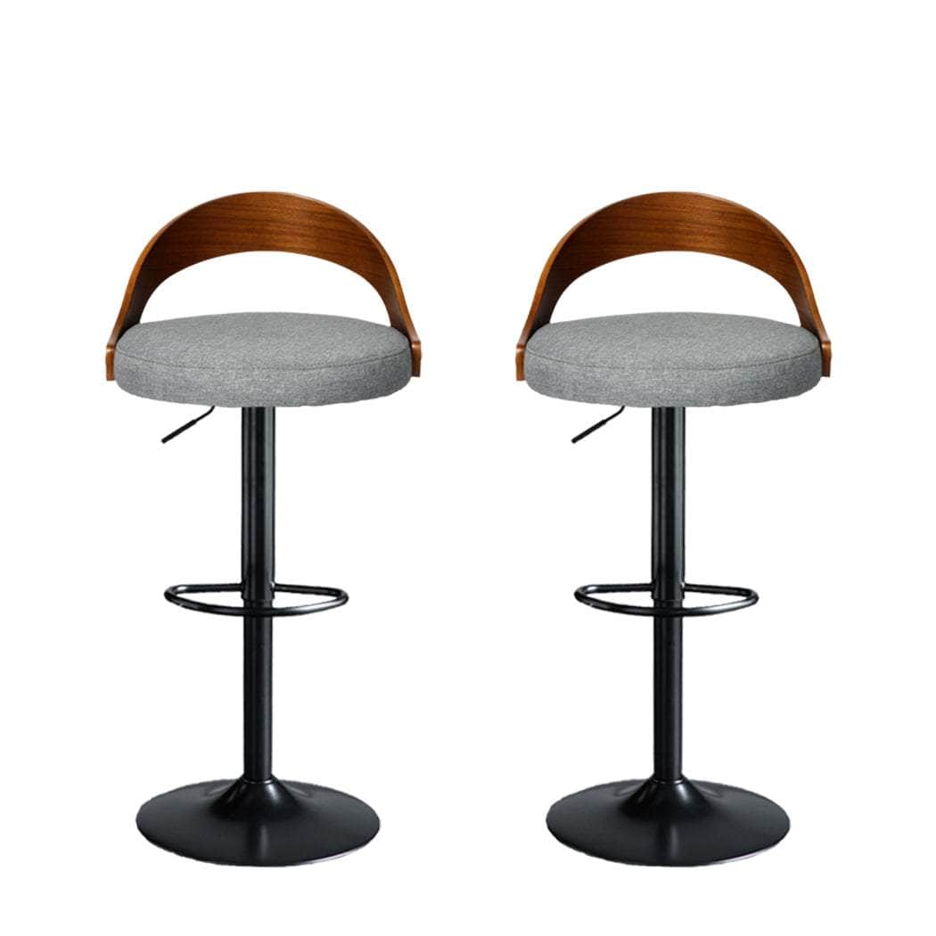 1x Bar Stool Gas Lift Kitchen Grey