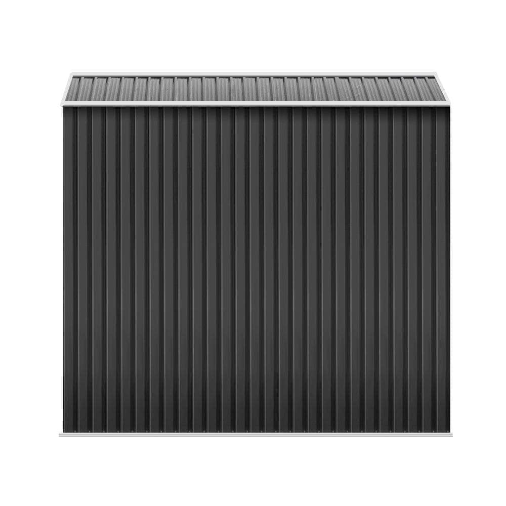 2.02 x 3.89m Metal Shed - Grey