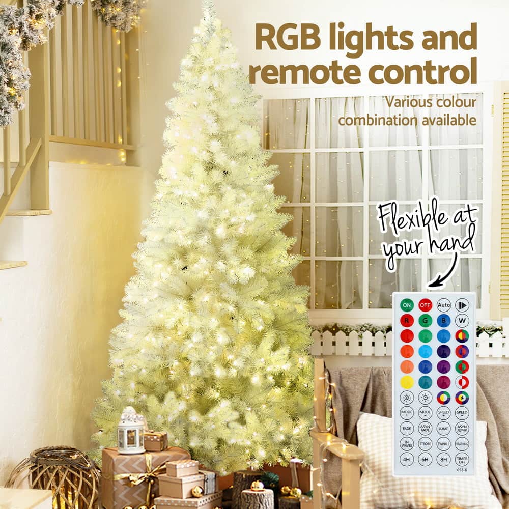 2.1m RGB Remote LED Christmas Tree - 1310 Tips