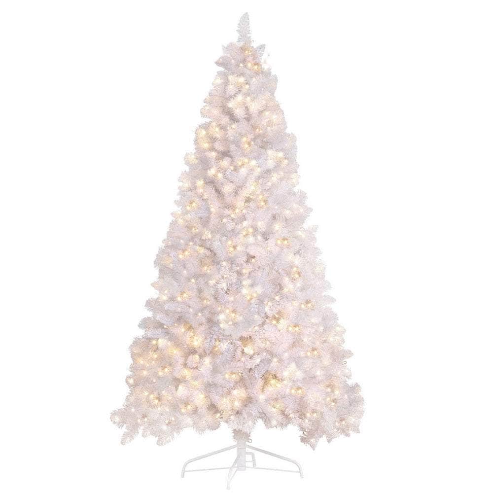 2.1m White LED Christmas Tree - 1260 Tips Decoration