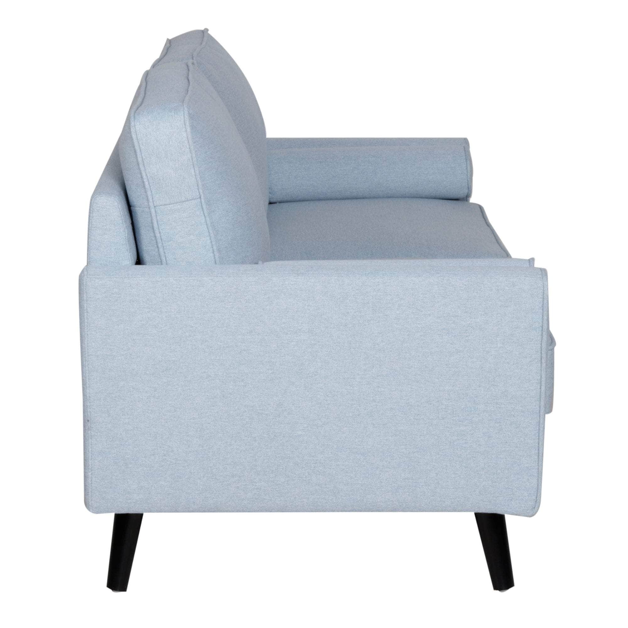 2/2.5 Seater Sofa Fabric Uplholstered Lounge Couch - Light Blue