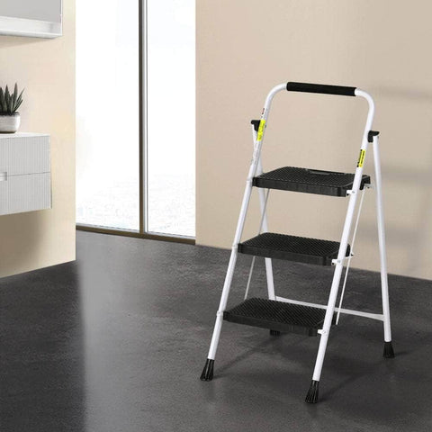 2/3/4 Step Ladder Multi-Purpose Folding Steel Light Weight Platform