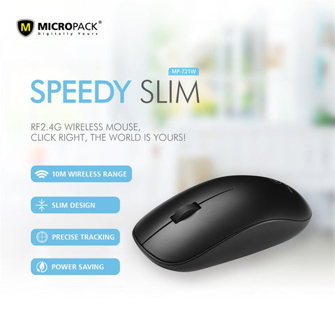2.4G Wireless Mouse Approx 10 M Range USB Receiver-Color Box(Black)
