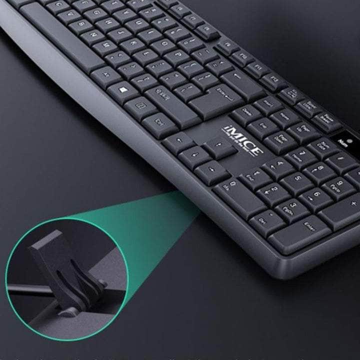 2.4Ghz Ergonomic Wireless Keyboard and Mouse for Office Bliss