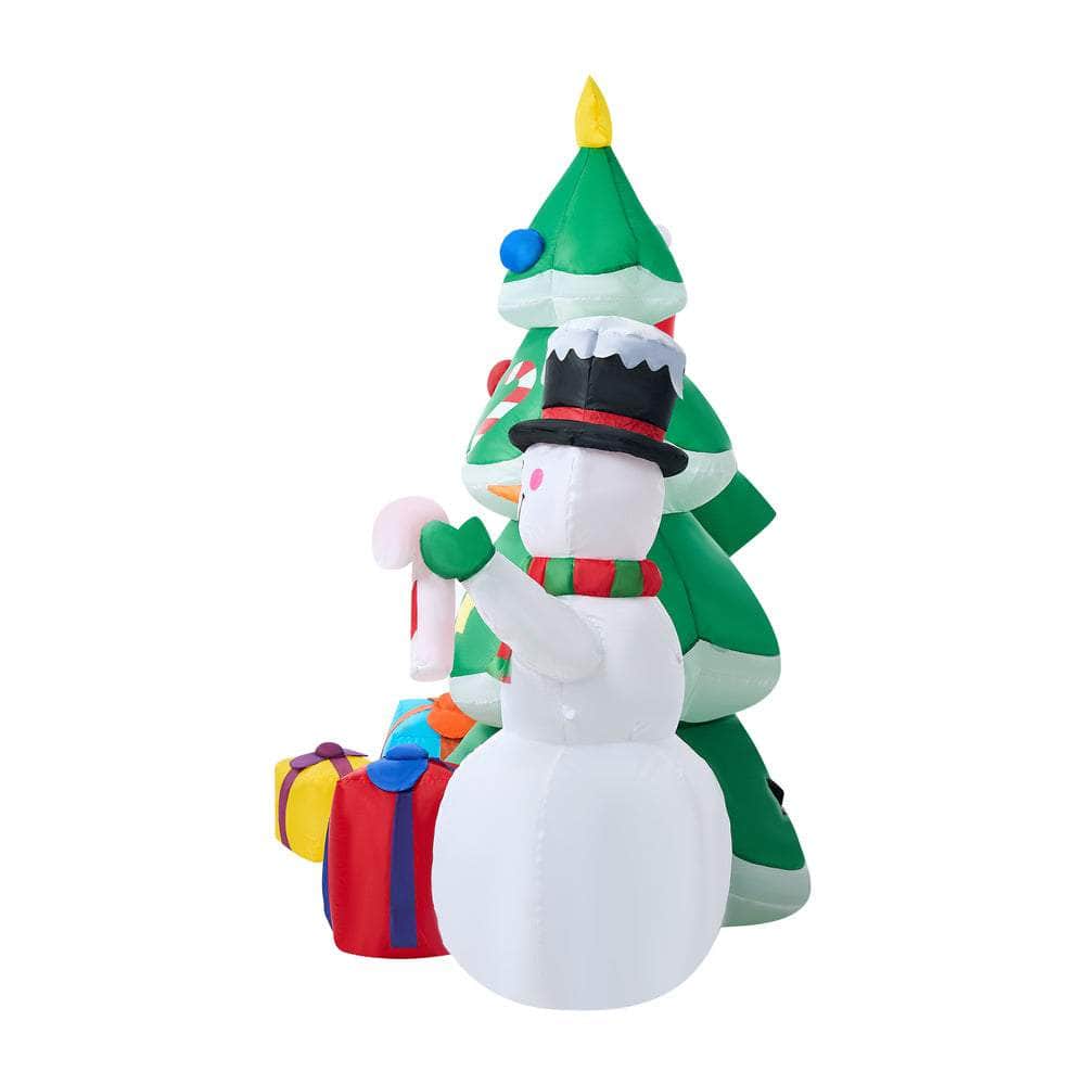 2.4M Set of 3 Christmas Inflatables with LED Lights Holiday Outdoor Decor