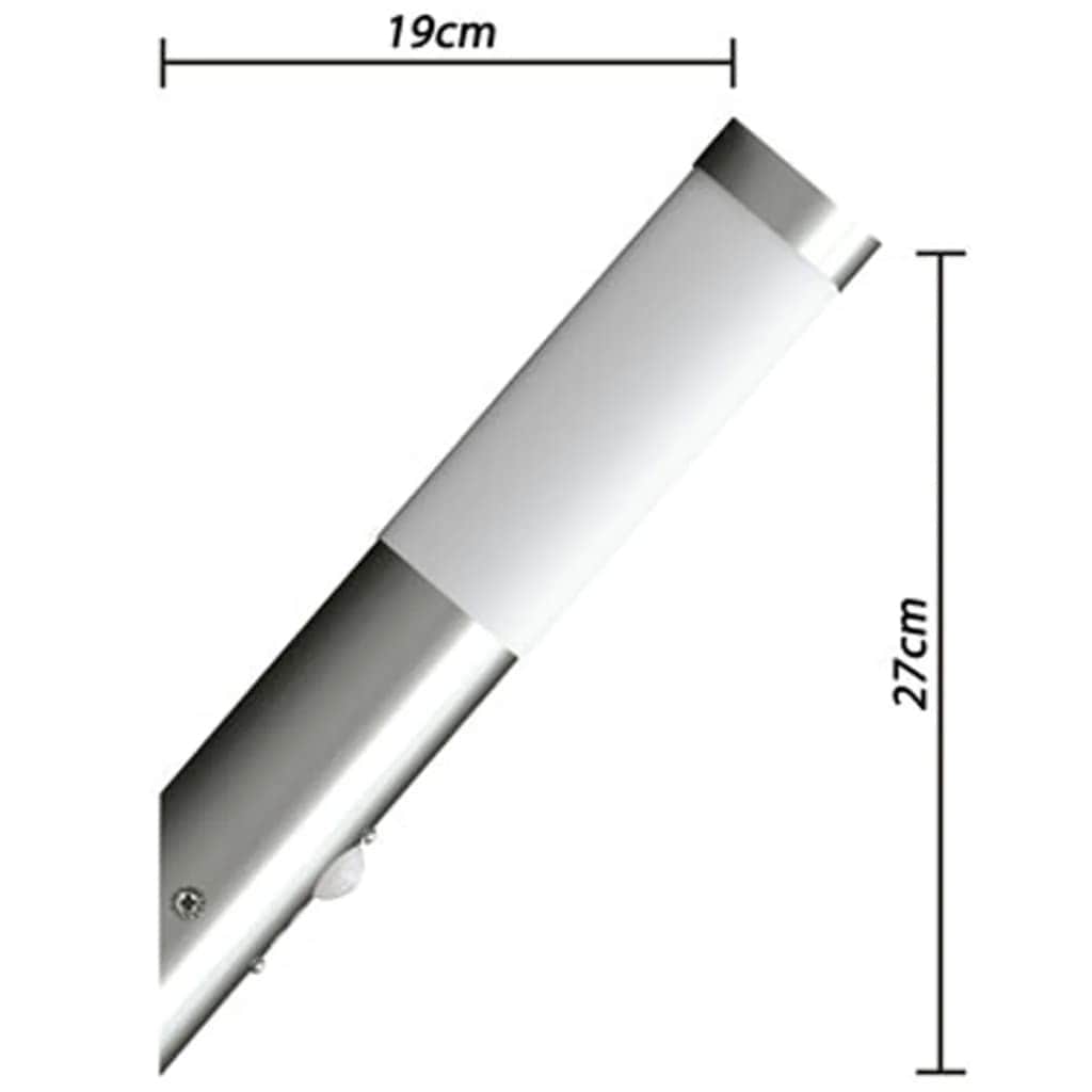 2 Motion Detector Stainless Steel Wall Lights