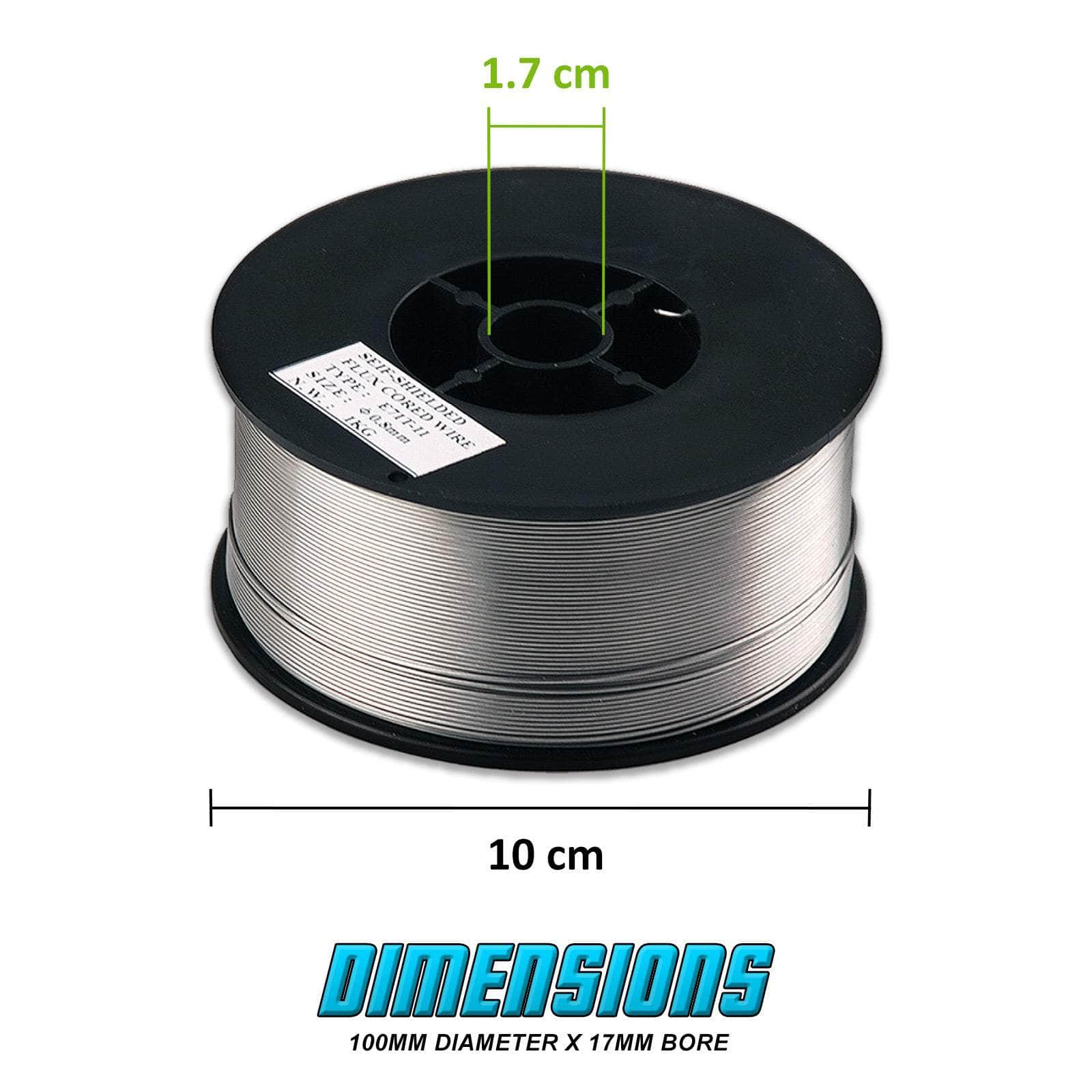 2 Pack Gasless Mig Welding Wire E71T-11 Flux Cored 0.8Mm