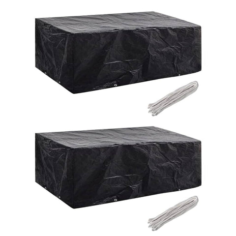 2 pcs Garden Furniture Covers 8 Eyelets