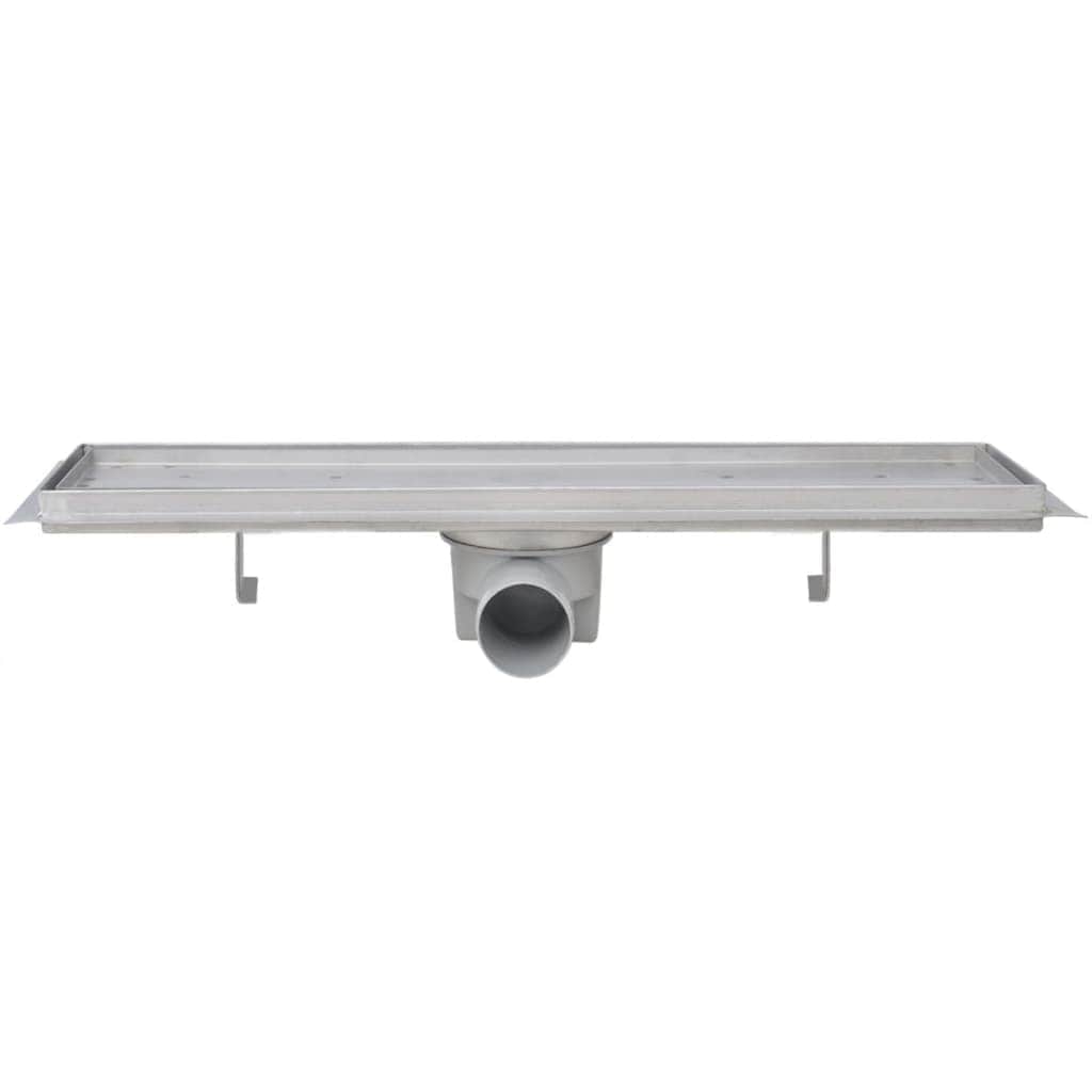 2 pcs Linear Shower Drain Stainless Steel