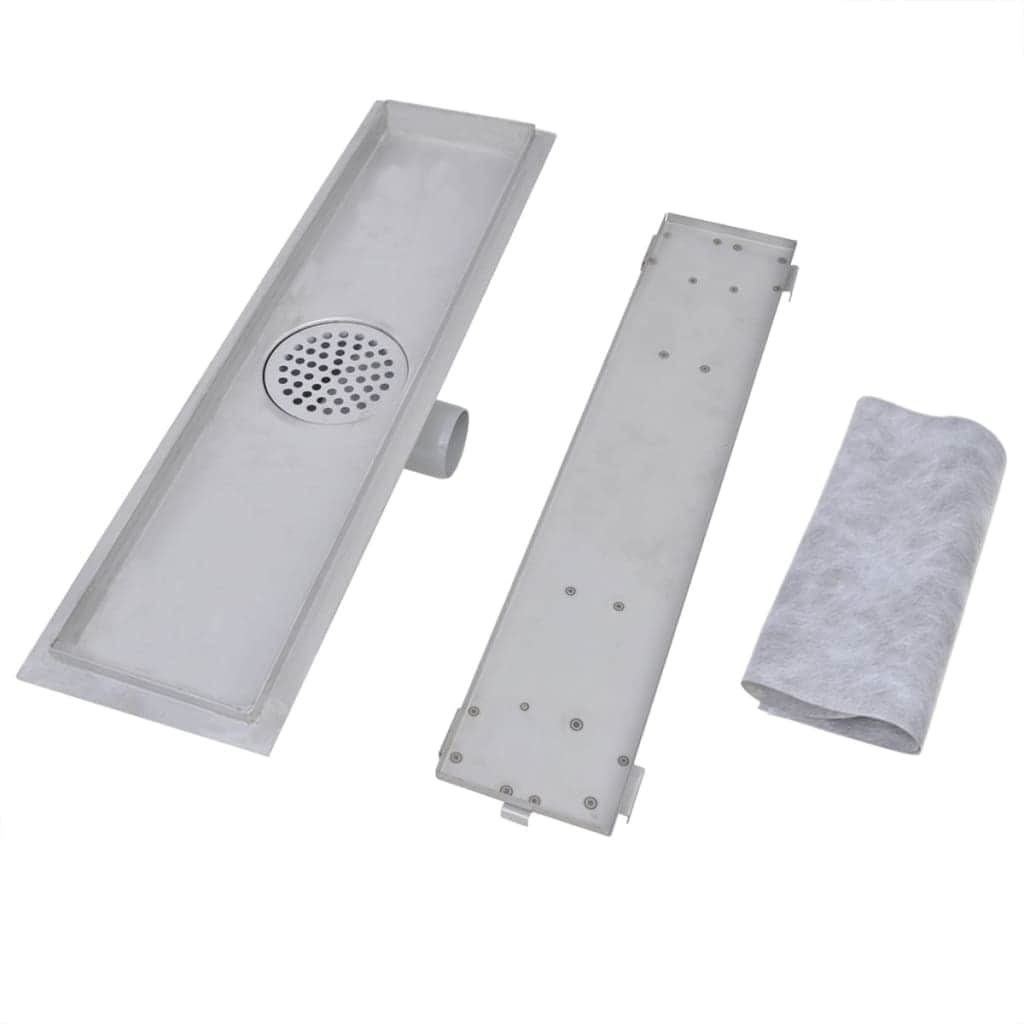 2 pcs Linear Shower Drain Stainless Steel
