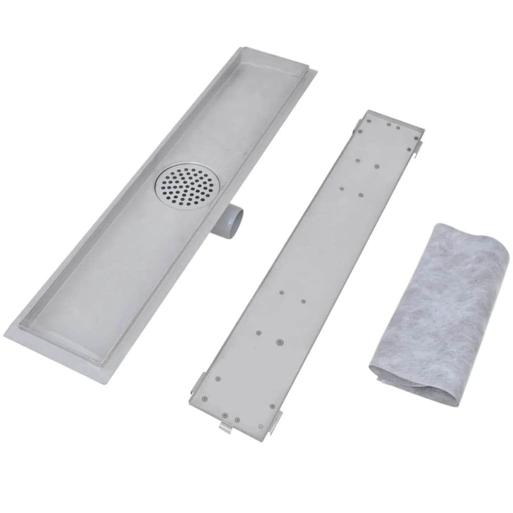 2 pcs Linear Shower Drain, Stainless Steel