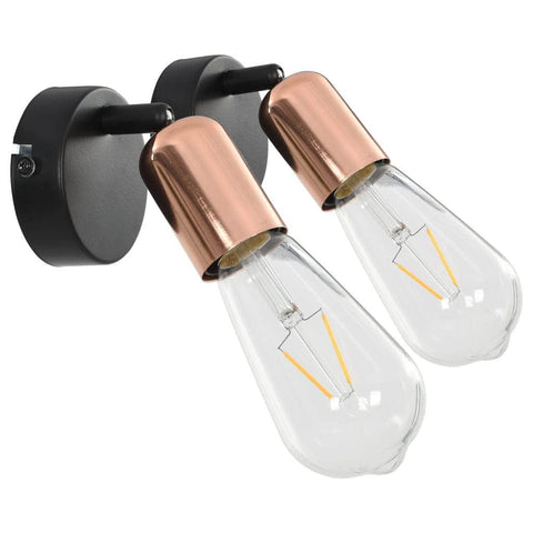 2 pcs Spot Lights Black and Copper