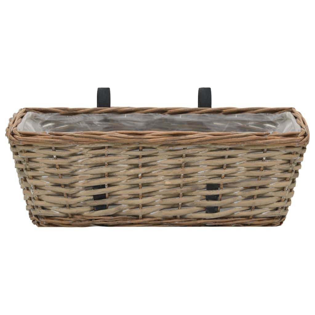 2 pcs Wicker Balcony Planter
