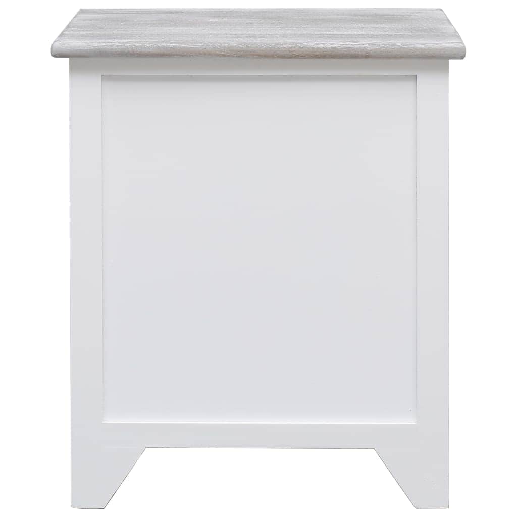 2 pcsBedside Cabinets White