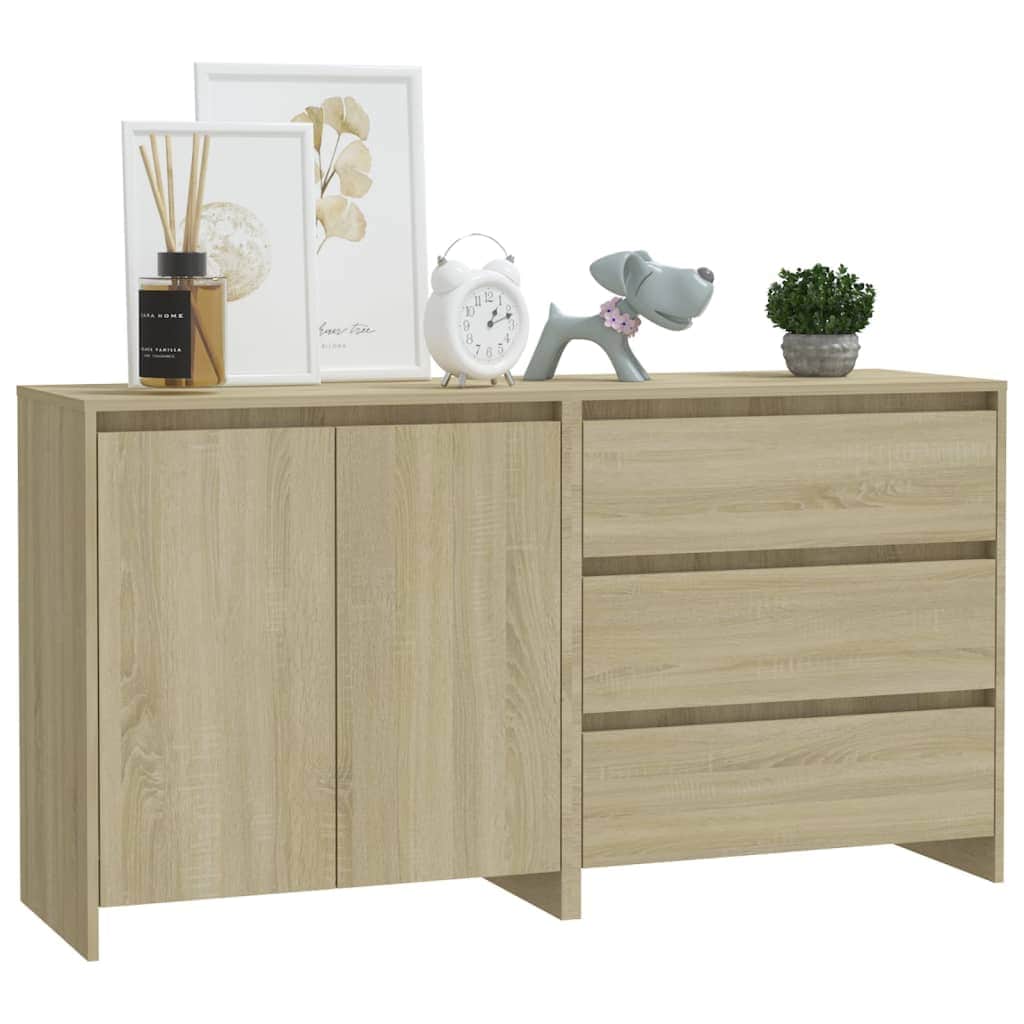2 Piece Sideboard Sonoma Engineered Wood