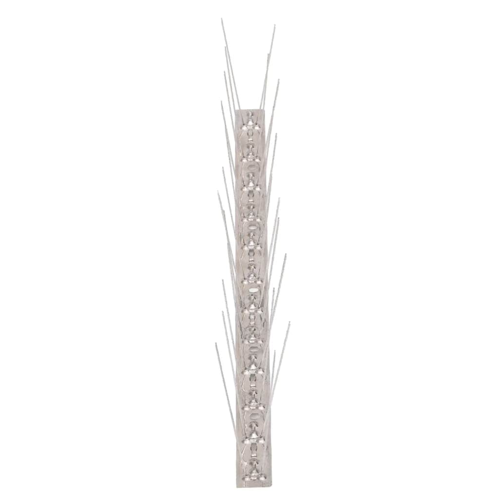 2-row Stainless Steel Bird & Pigeon Spikes Set of 6 3 m