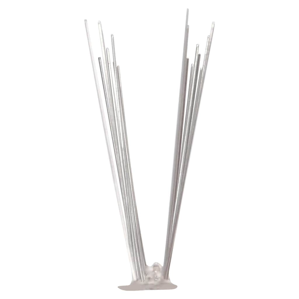 2-row Stainless Steel Bird & Pigeon Spikes Set of 6 3 m