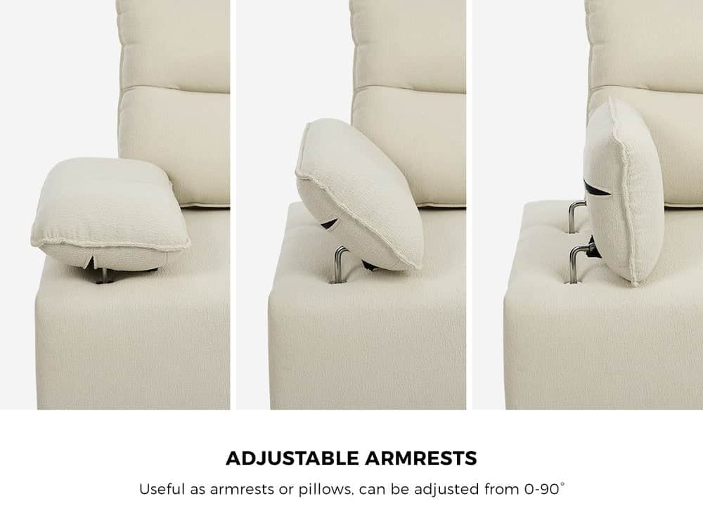 2 Seater Love Seat Couch Sofa Lounge Side Pocket Armrest