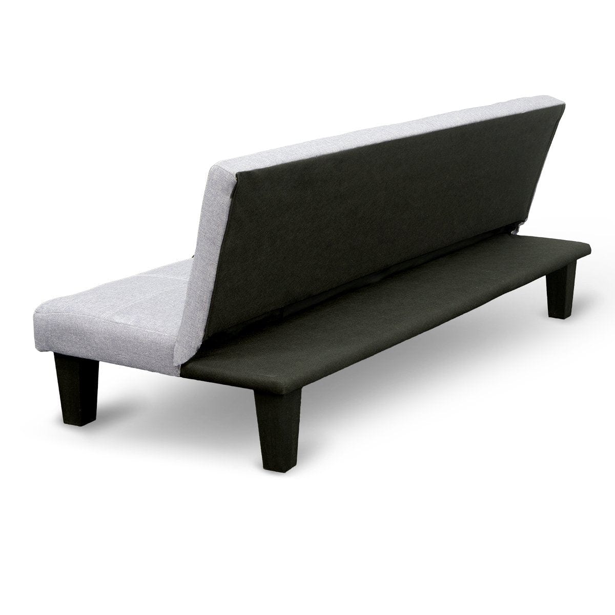 2 Seater Modular Linen Fabric Sofa Bed Couch Light Grey