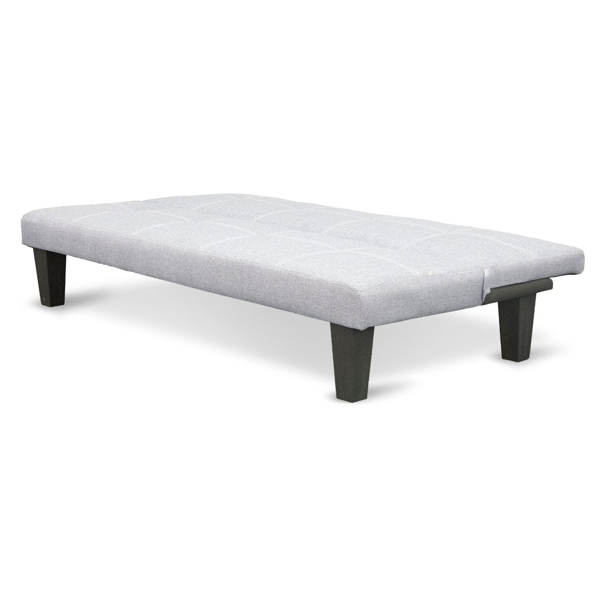 2 Seater Modular Linen Fabric Sofa Bed Couch Light Grey