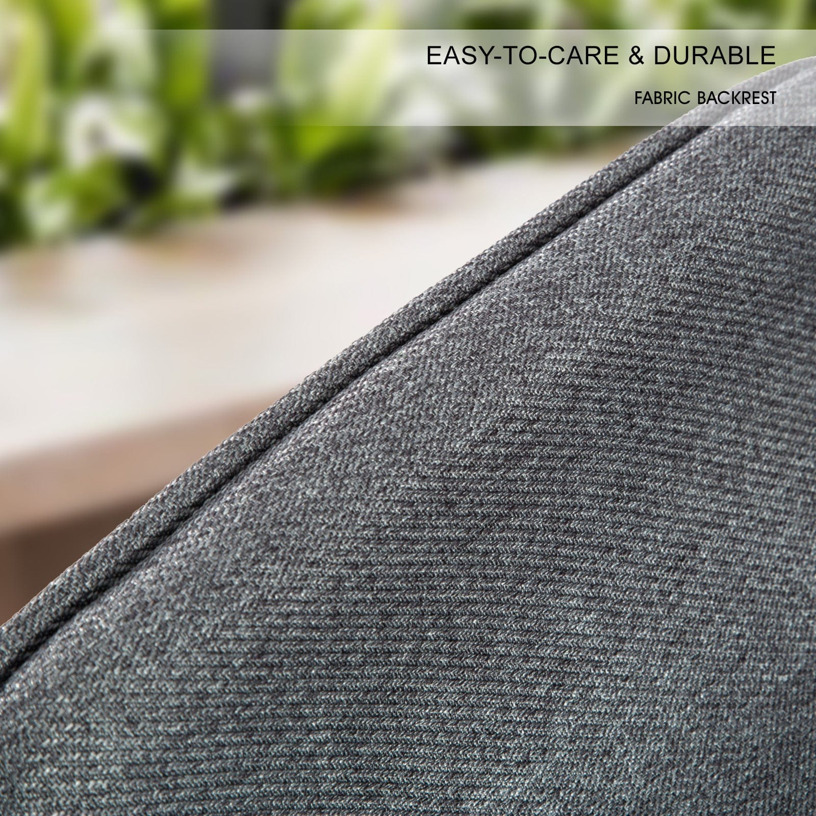 2X Wooden Bar Stool Dining Chair Fabric SOPHIA 74cm GREY, Grey colour